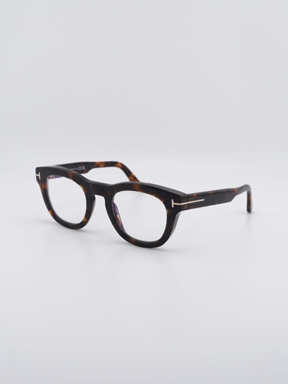 Tom Ford FT5873-B 052 Eyeglasses Havana 49mm Square Frame